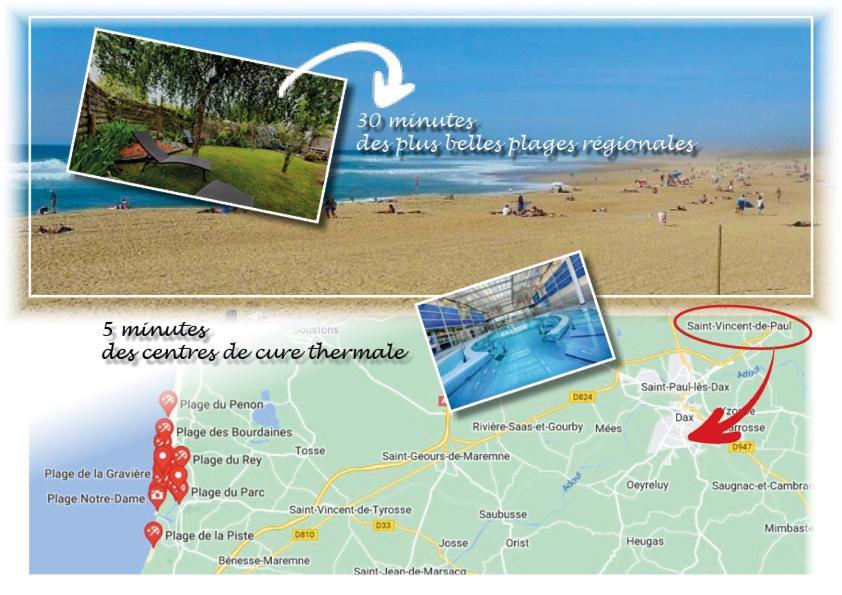 Dax Location Maison Avec Spa Saint-Vincent-de-Paul  Zewnętrze zdjęcie